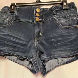 Rue 21 Women's Blue Denim Shorts, High Rise 9/10